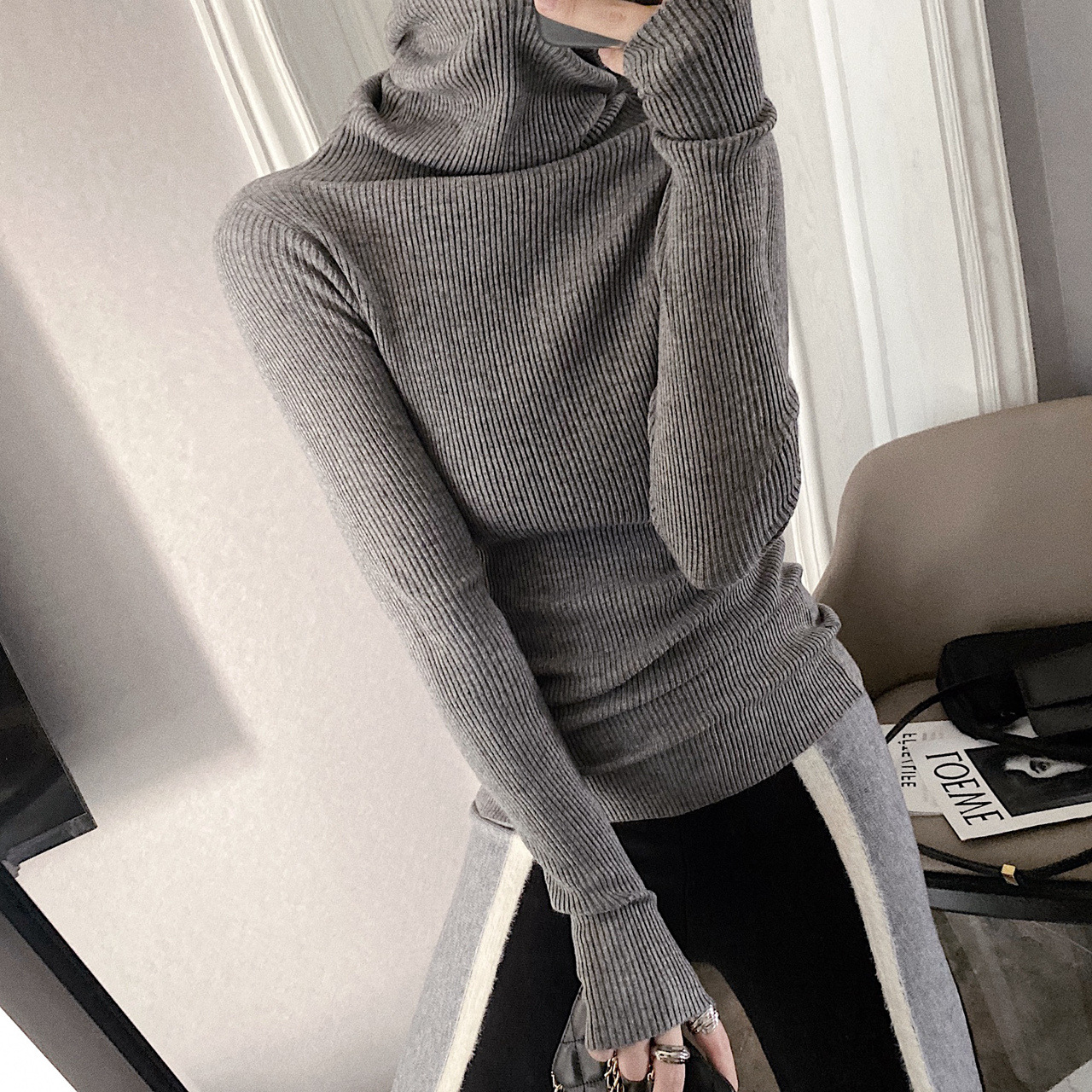 High collar bottoming shirt