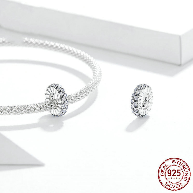 Zircon  S925 Sterling Silver Beaded Bracelet