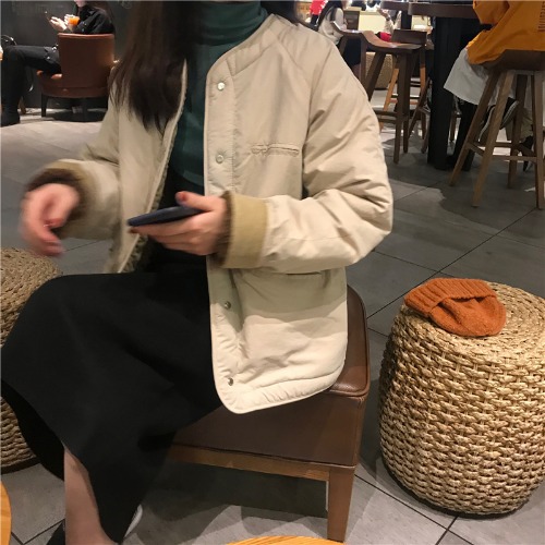 Autumn and winter fashion lamb wool coat