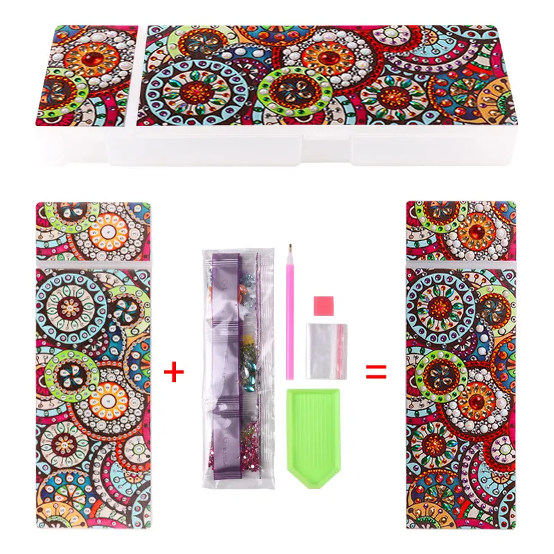 DIY handmade diamond painting stationery box - Q