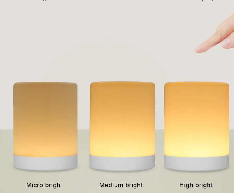 Smart LED light colorful atmosphere lamp bedside – image 3