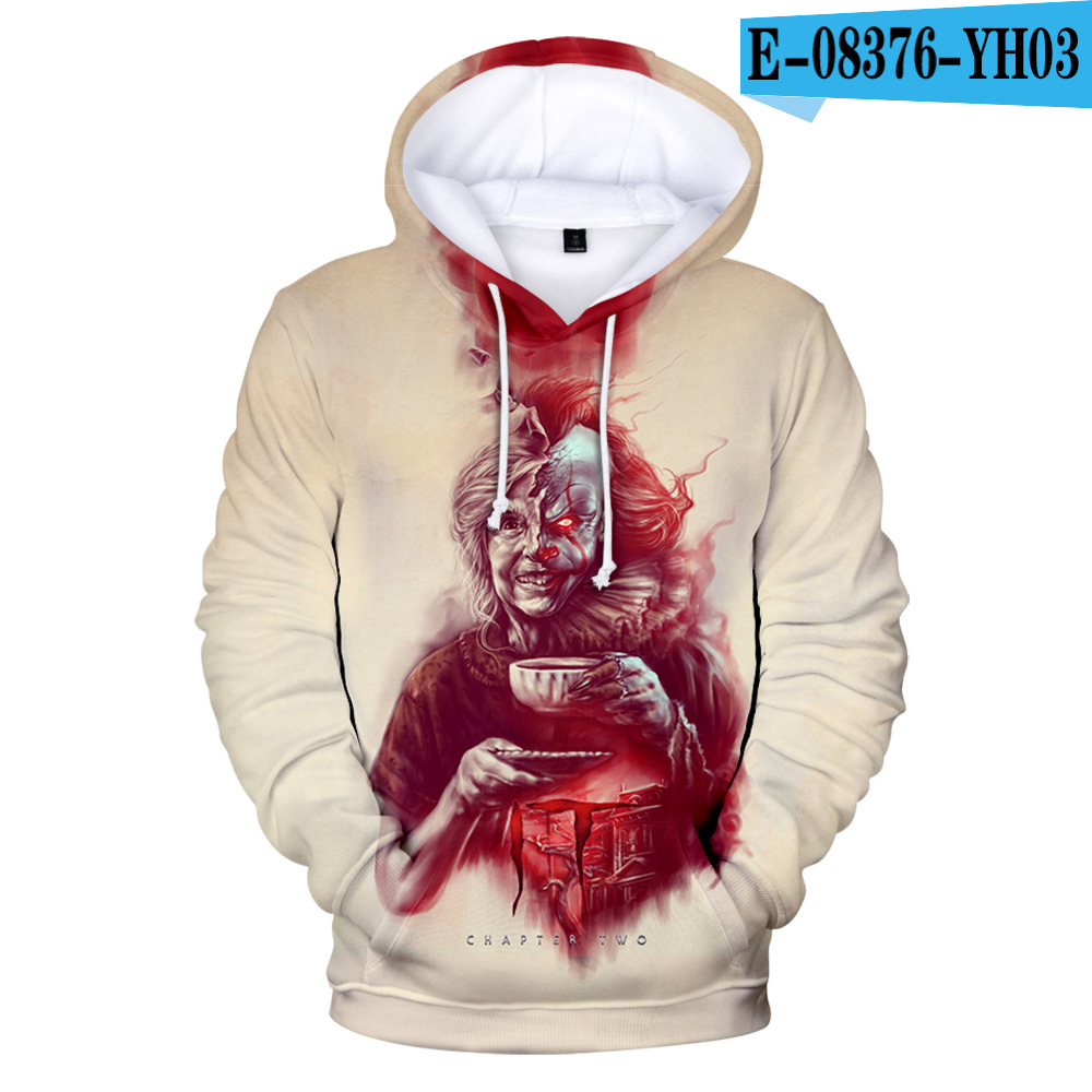 Printed 3D hooded sweater