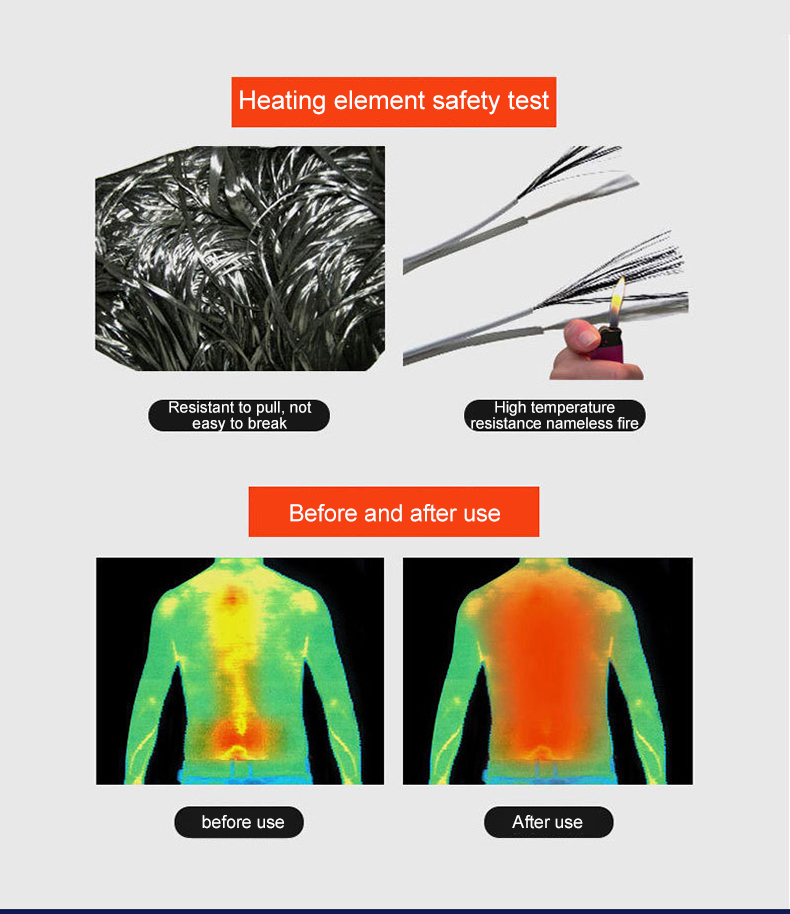 USB electric heating long sleeve sweater