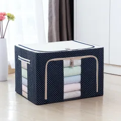 Large Capacity Waterproof Oxford Cloth Storage Box - Navy Blue - View 1