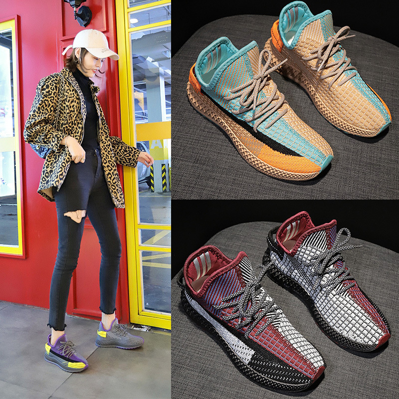 Flying woven women's shoes wild