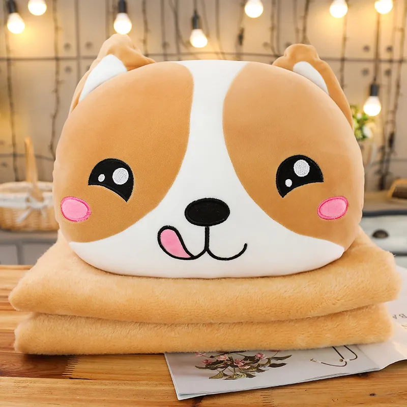 Cute Shiba Inu Pillow - A Blanket