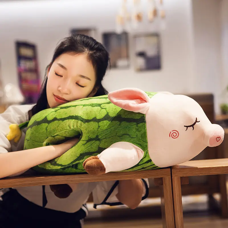 Cute piggy hand warmer pillow plush doll