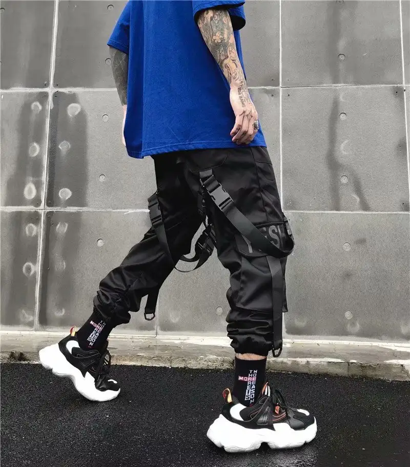Paratrooper Trousers With Multi-Pocket Loose