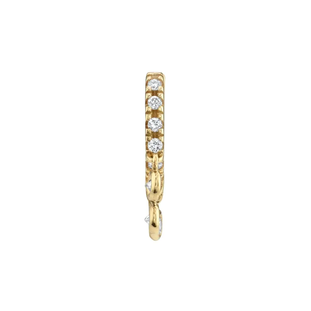 Multilayered Ring Earrings With Pearl Microzircon Earrings