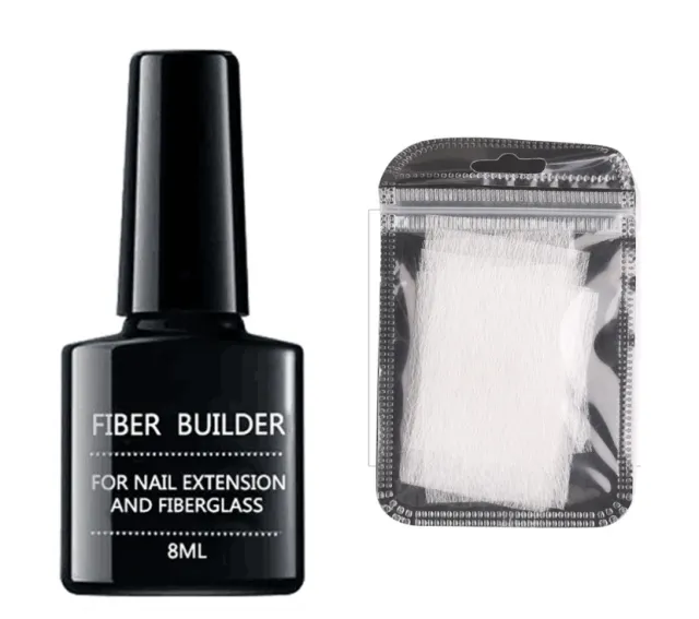 Fiber extension rubber reinforcement repair nail polish Entended Glue+10 Pieces - Shop at LoveMi