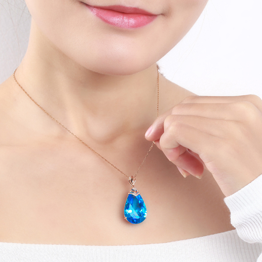 Water drop pear shape pendant
