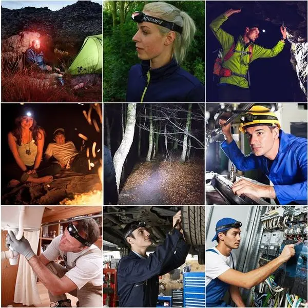 LED Headlamp 3000LM Mini Body Motion Sensor – image 7