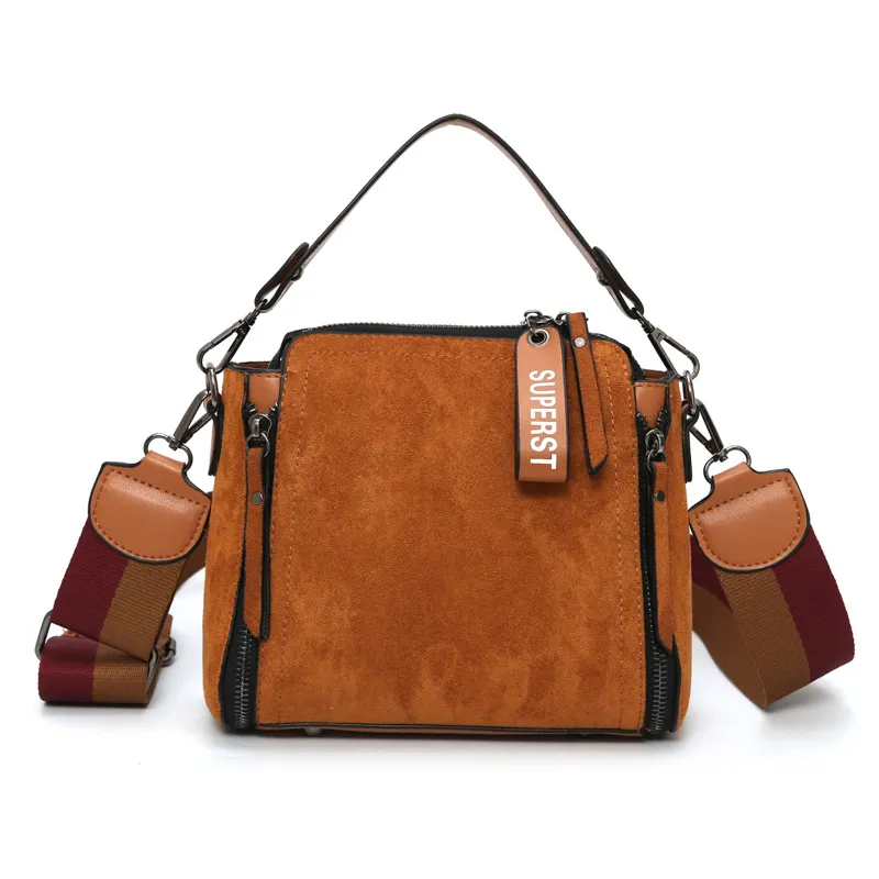 Korean all-match diagonal bag - Brown