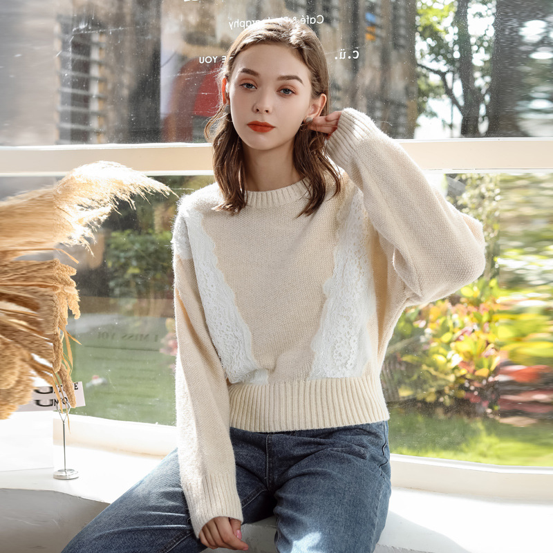 Round Neck Single Wear Lazy Style Loose Pullover Sweater