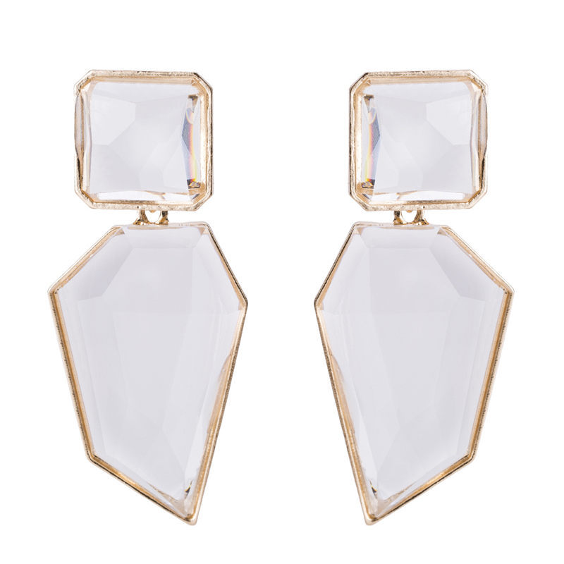 Regular Acrylic Gemstone Earrings