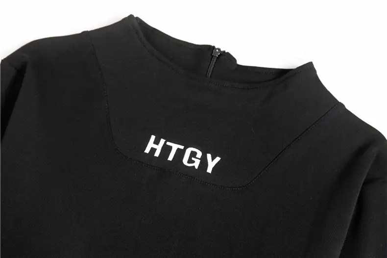 Autumn national tide dark functional wind sweater
