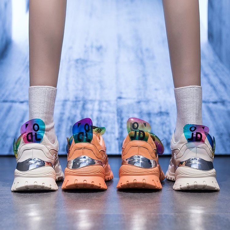 Korean student plus size mesh casual sneakers