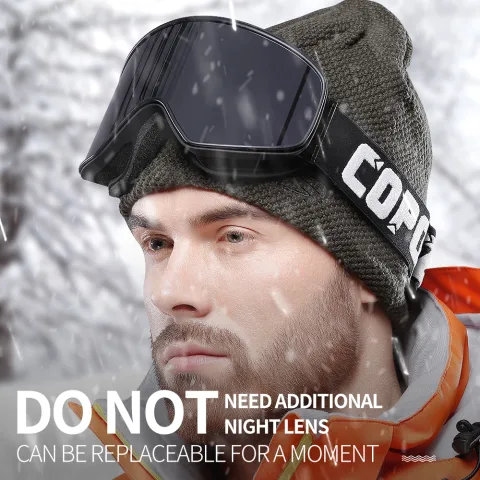 Magnet Myopia Night Vision Ski Goggles