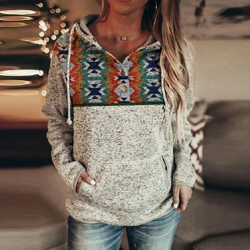 Christmas print hoodie - 6 B-Xl