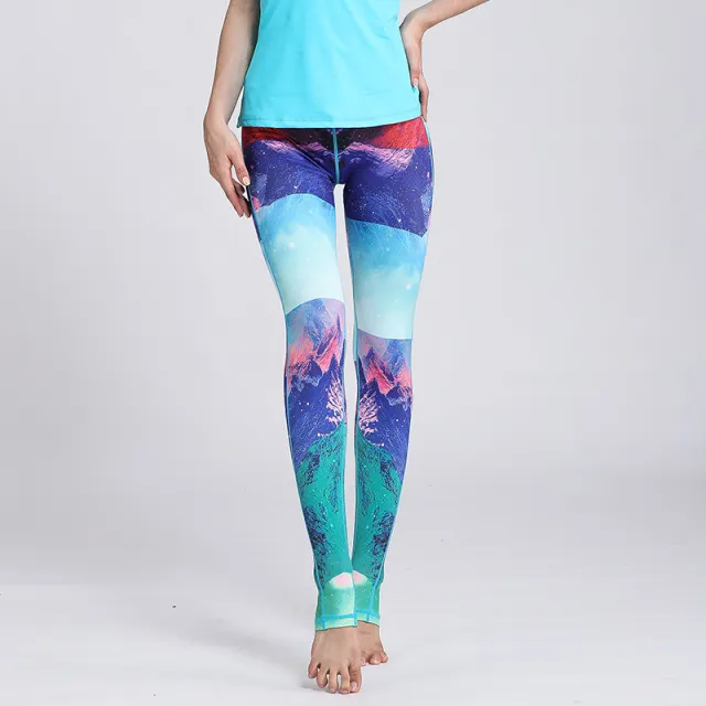 Colorful cropped yoga pants Hk Star - Shop at LoveMi