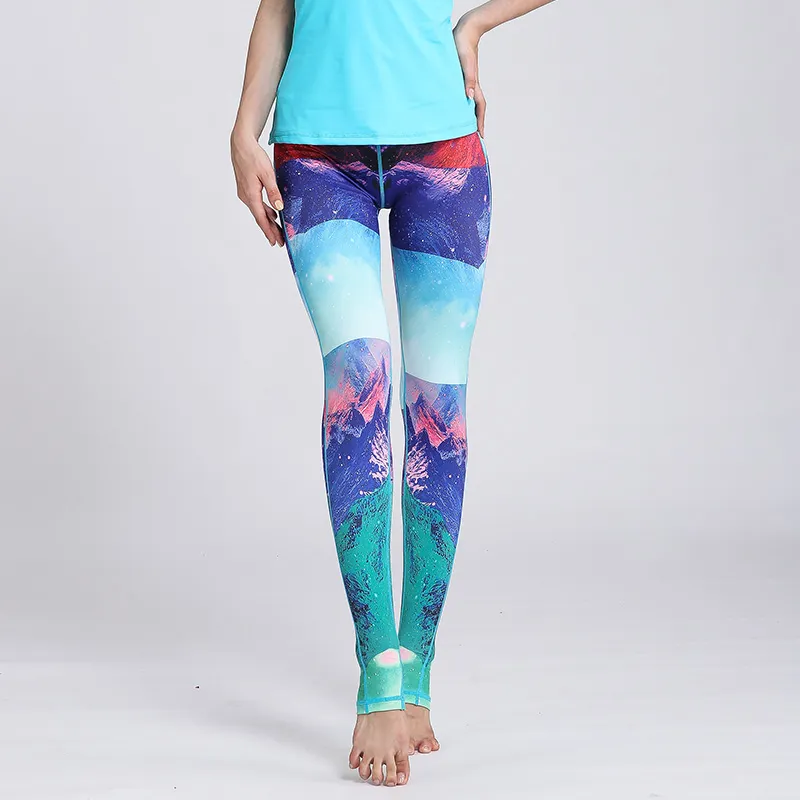 Colorful cropped yoga pants - Hk Star