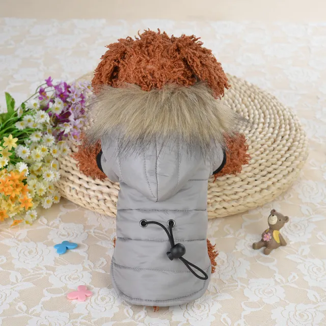 Pet light and warm cotton clothing Grey - Shop at LoveMi