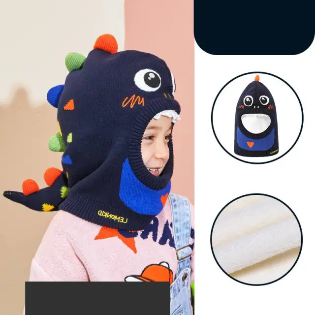 Scarf one piece hat Navy Blue Thin - Shop at LoveMi