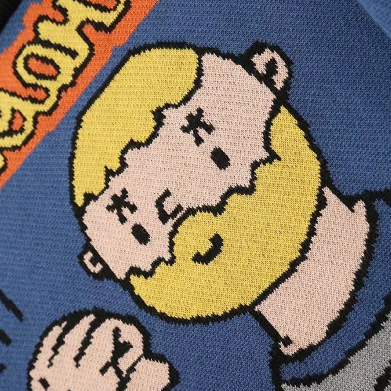 Women's Padded Round Neck Vintage Cute Cheering Sweater