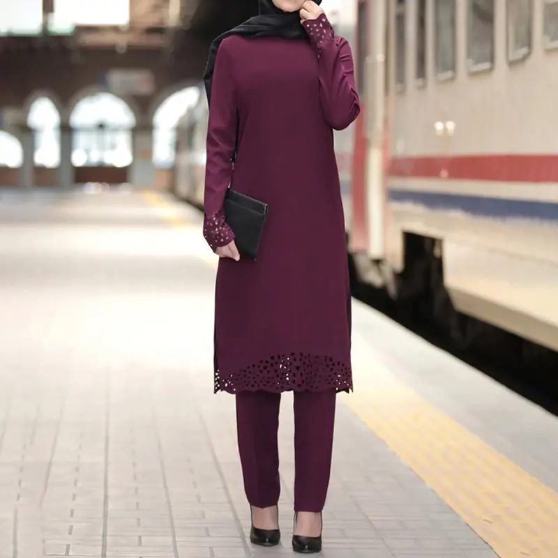 Muslim Women's Suit Abaya Two-piece