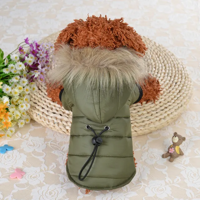 Pet light and warm cotton clothing Green - Shop at LoveMi