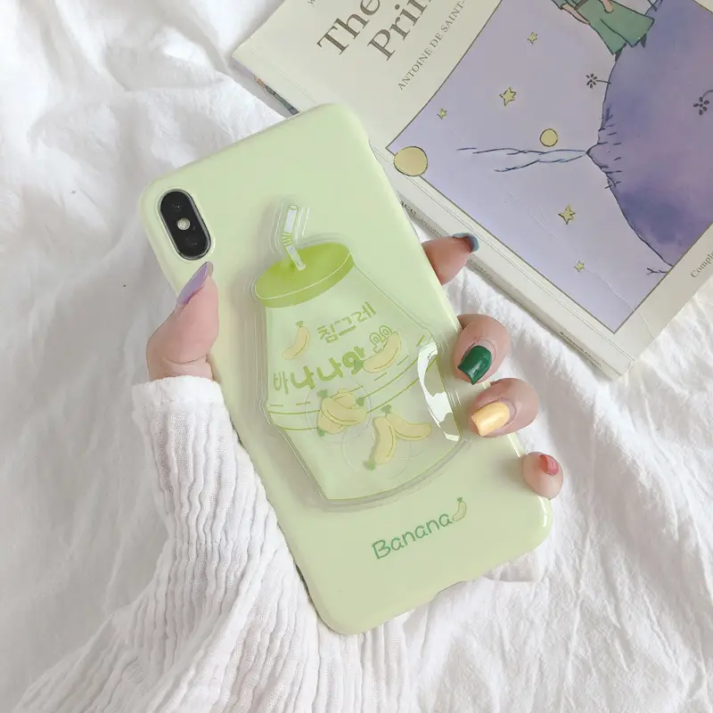 Banana strawberry milk phone case