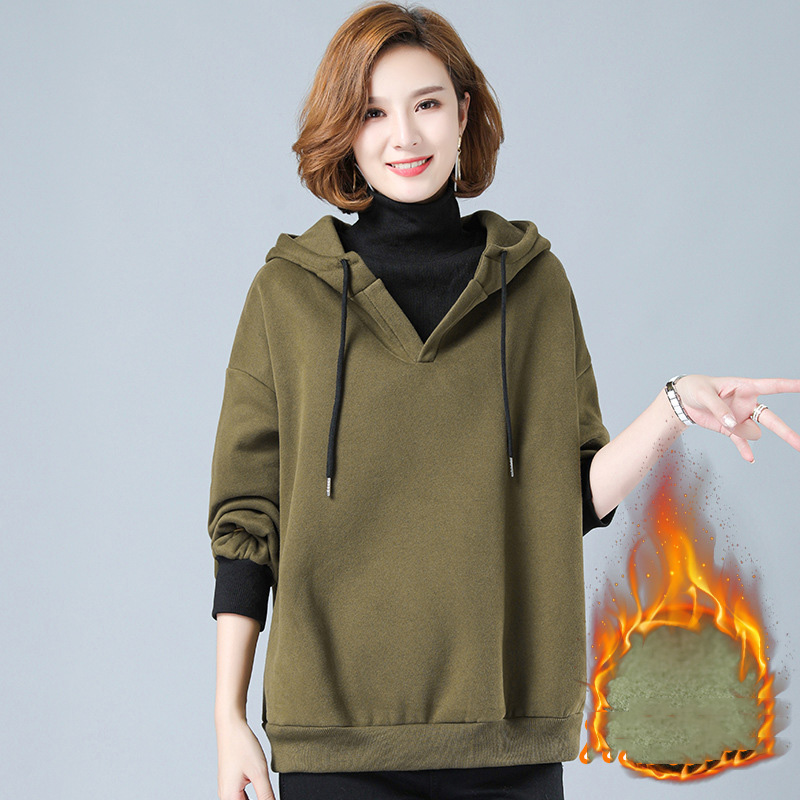 Fleece padded sweater