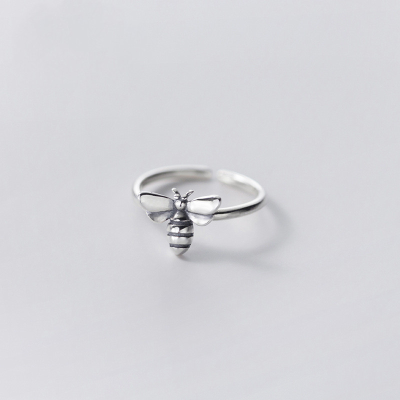 925 silver vintage bee ring