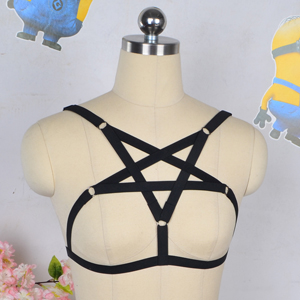 Elastic harness body chain, five-pointed star binding belt