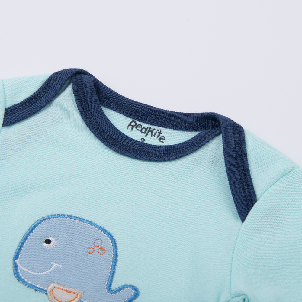 Embroidered Cotton Children's Triangle Romper 5 Pieces