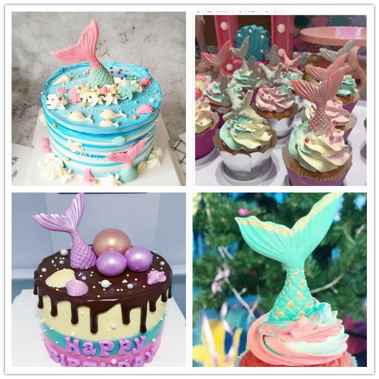 Mermaid tail fondant silicone