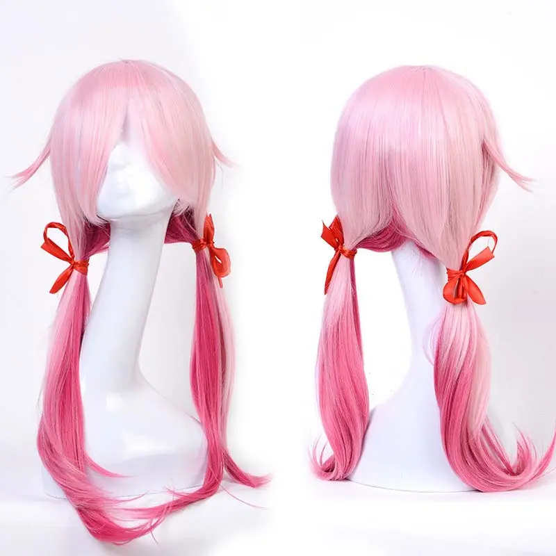 Cosplay Animation Pink Double Ponytail Wig