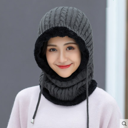 Windproof ear protection scarf cap