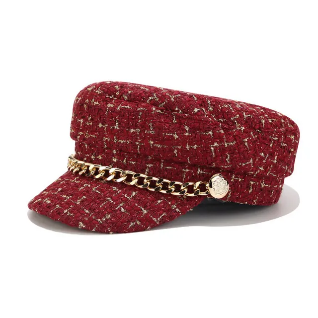 Hat cap octagonal cap Red - Shop at LoveMi