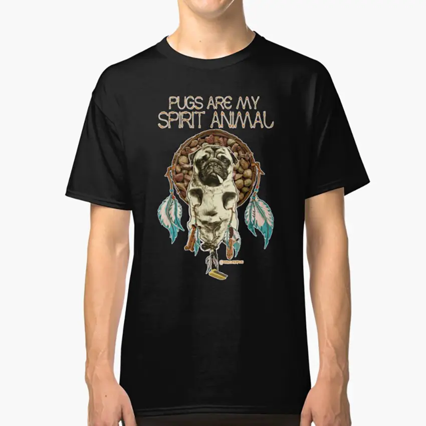 Pugs are my Spirit Animal short sleeve T-shirt