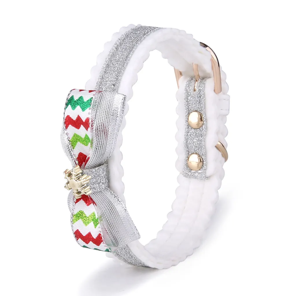 Christmas cat collar - Silver