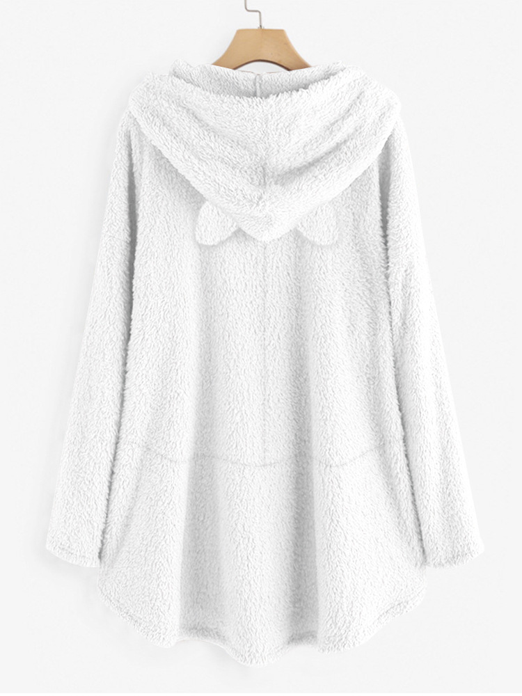 Autumn And Winter Hooded Embroidered Sweater