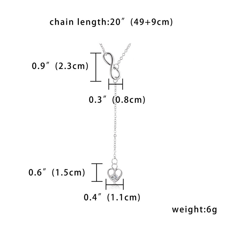 Fashion Hollow 8 Word Tassel Love Necklace