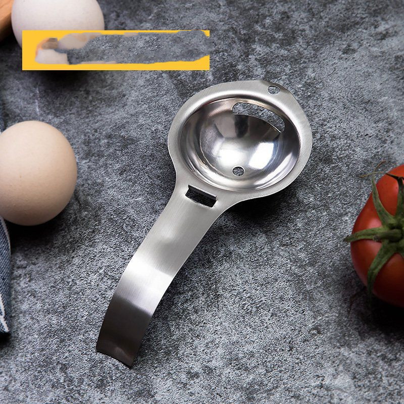 Stainless steel egg yolk and egg white separator