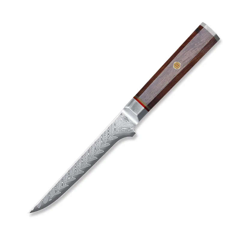 Damascus steel octagonal handle series kitchen knife - B129C