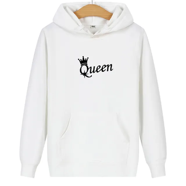 Long sleeve printed hooded sweatshirt White - Shop at LoveMi