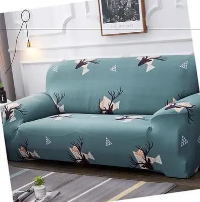 Christmas stretch tight all-inclusive full cover sofa cover - Lingge Antler