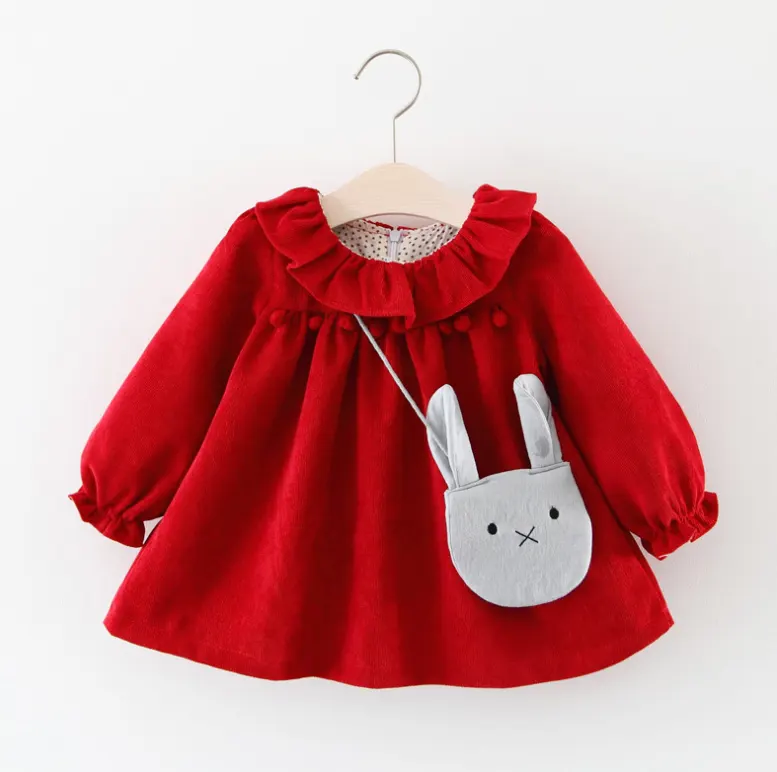 Spring and Autumn New Girls Long-sleeved Princess Dress Shirt