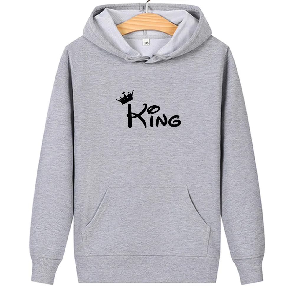 Long sleeve printed hooded sweatshirt - Grey