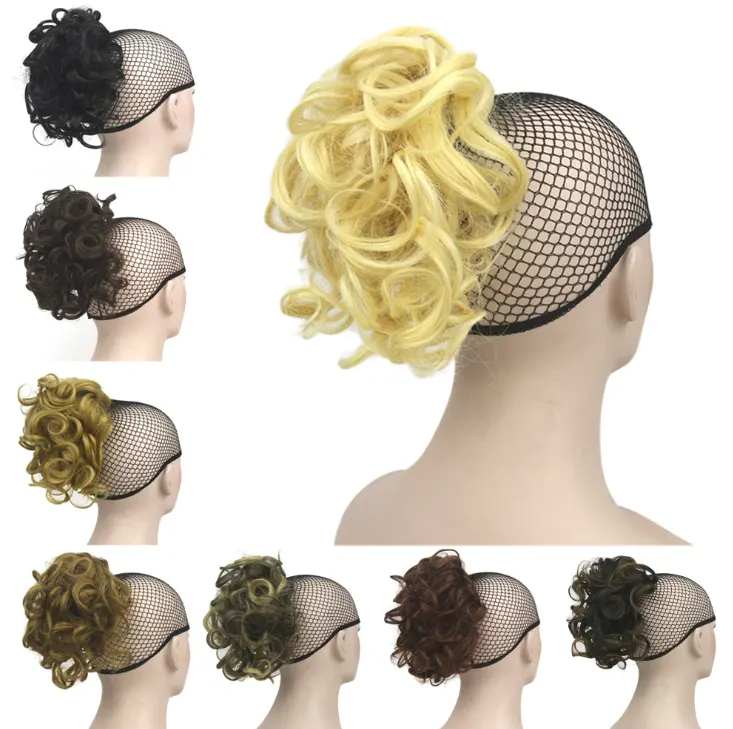 Wigs, shrapnel, ponytail, fluffy hair bag, curling iron, hair extension, short h